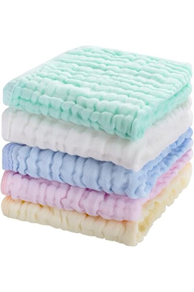 AZONEE Baby Muslin Washcloths, Natural Purified Muslin Cotton Baby Wipes 6 La...