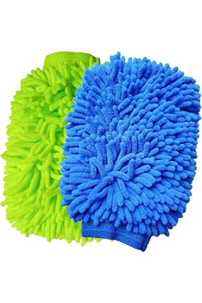 Yelajoy 2 Pcs Car Wash Mitt Microfiber Chenille Car Wash Mitt Scratch Free fo...