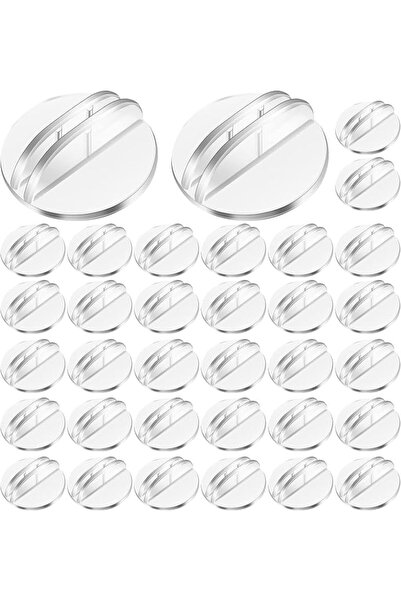 GENERAL 100 Pcs Card Stands Translucent Plastic Card Holders Game Card Stands...