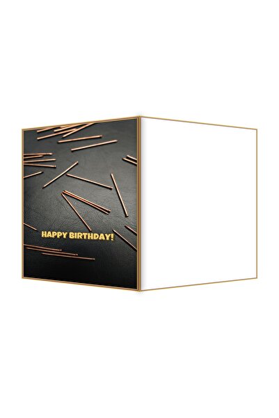 OEM Felicitare Aniversare Balama de Cupru, Design Unic, 13.3x19.4cm Pliata