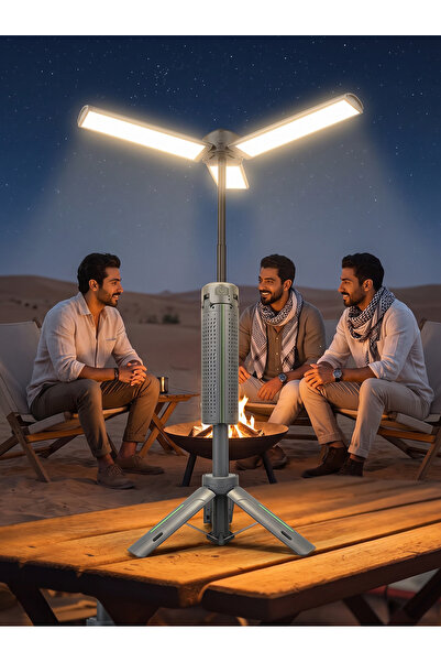 Jubilin Foldable Camping Light 720° Rotation Stepless Dimming 8000mAh Recharg...