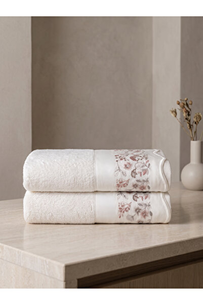 Dantela Delia Set of 2 Embroidered Hand Towels 50X90 cm