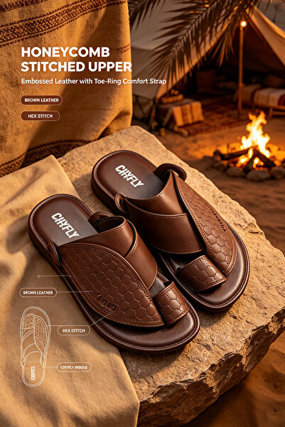 SoftSole KSA شباشب رجالية كلاسيكية بتصميم صحراوي - هيكل متين وقاعدة ممتصة للص...
