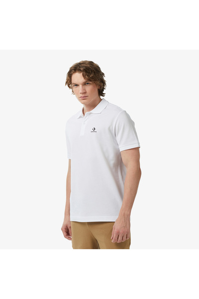 Converse Erkek Beyaz Polo Yaka T-Shirt