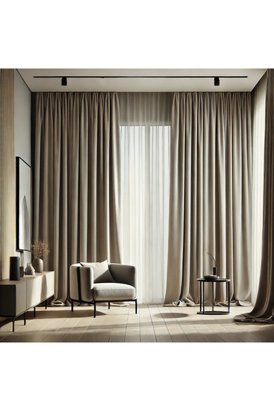 ArasyaHome Δράπερι Ντάιαμοντ Μπλάκαουτ 90% Κρεμ