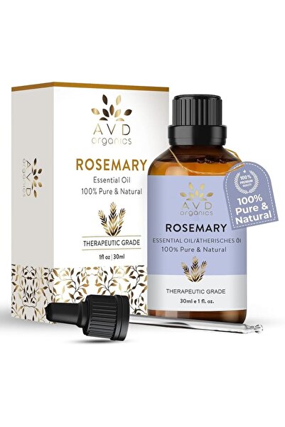 AVD Organics Rosemary Essential Oil 30ml - 100% Pure and Natural Rosemary Oil...