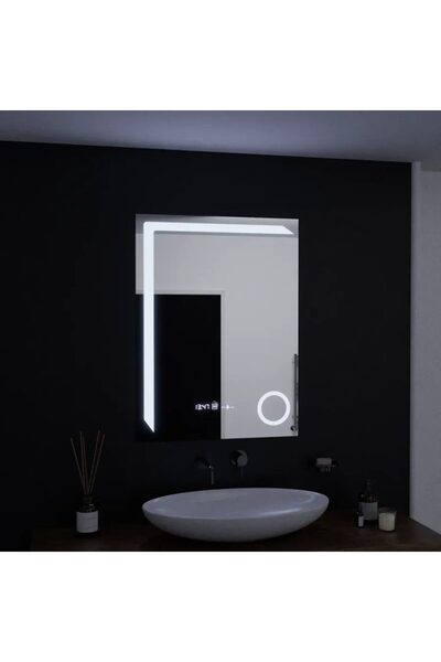 Flippy Ορθογώνιος καθρέφτης LED, 60x80 εκ., Precision MotionGlow Marcello, Σύ...