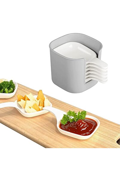 NALACAL 6 Pack Soy Sauce Dishes And Holder, Dipping Sauce Tray, Pinch Bowls, ...