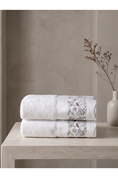 Dantela Delia Set of 2 Embroidered Hand Towels 50X90 cm