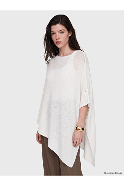 LC Waikiki Rmz Gi̇yi̇m Farkiyla Wide Roba Collar Loose Fit Women's Knitwear S...