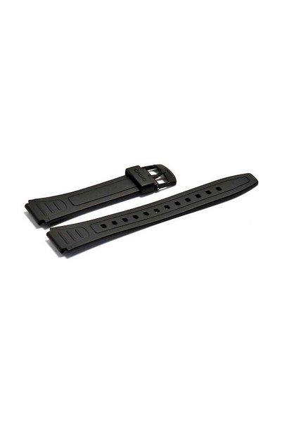 Casio Λαστιχένιο λουράκι μαύρο 18mm W-800H