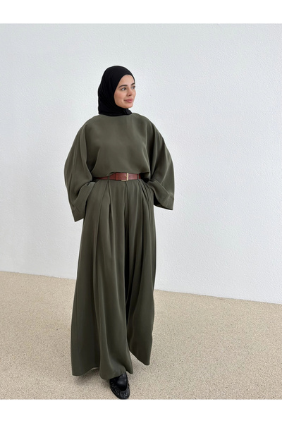 MODA AKSA 5308 PİLELİ TAKIM KOYU HAKİ