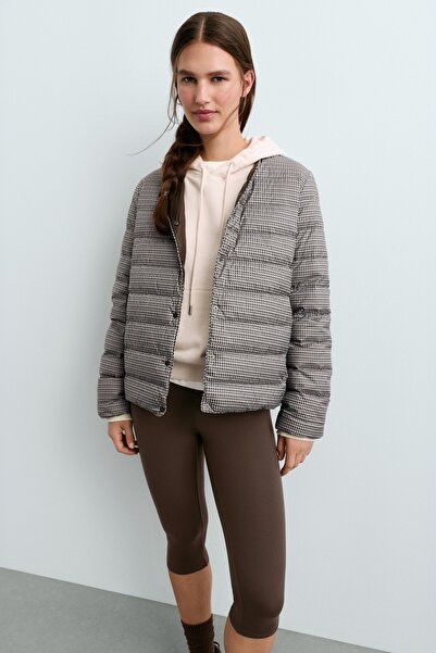 Oysho %100 kuş tüyü dolgulu paketlenebilir mont