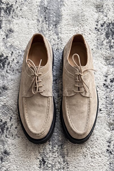 Livio Ferri Doha Genuine Leather Suede Look Lace-Up Thick Sole Men's Casual S...