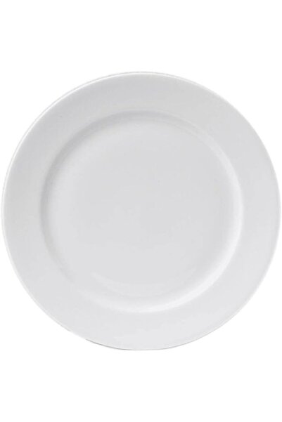 BARALEE PORCELIAN CERAMIC SIMPLE PLUS WHITE FLAT PLATE, 091001A, 16 CM (6 1/4...