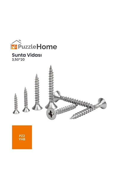 3,50 * 20 Sunta Vidası 50 Adet Yhb
