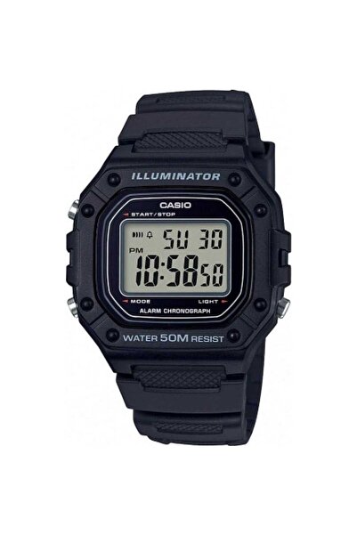 Casio Ψηφιακό Ρολόι Μαύρο Λουράκι W-218H-1AVEF
