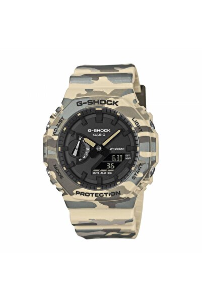Casio G-SHOCK ANADIGI με λουράκι από καουτσούκ σε σχέδιο παραλλαγής GA-2100CM...