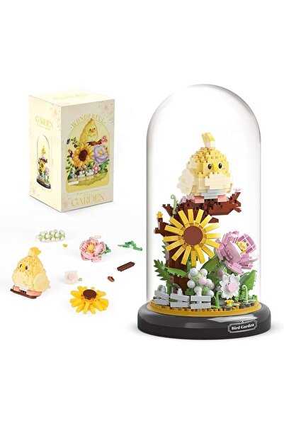 NALACAL Parrot Flower Bouquet Building Set, Buildable Floral Display for Crea...