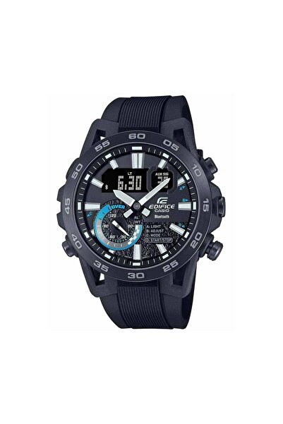Casio Edifice Ρολόι Bluetooth με Μαύρο Λουράκι από Καουτσούκ ECB-40PB-1AEF