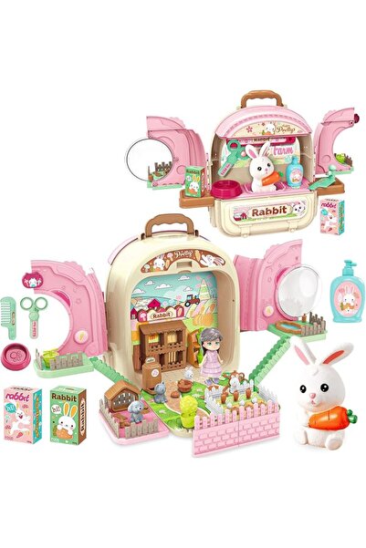 KASTWAVE Pet Carrier Backpack Toy, 3 in 1 Care Playset, Pretend Play Accessor...