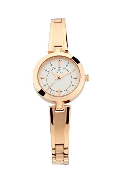 Titan Ladies Quartz Analog Silver Dial Metal Strap Watch for Women