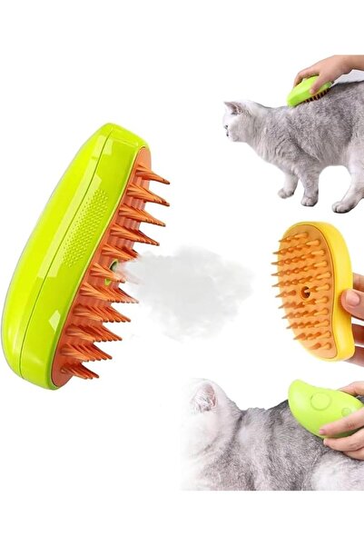 GENERAL 3-in-1 Rechargeable Cat Steam Brush with Liquid Inlet, Multifunctiona...