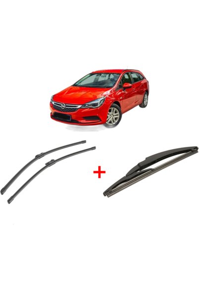 Bosch Set of 3 wipers OPEL ASTRA K (B16) 2015 - 2022, for windshield and rear...