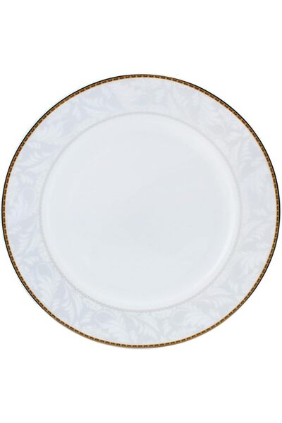 GENERAL Shalo Porcelain Elegant Gold Rim White Dinner Plate 27cm Ts-H1-30