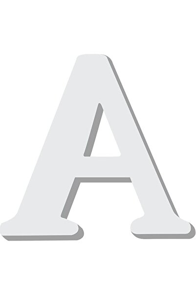 GENERAL Wooden White Decorative Wall Letter A, HCR-4704A