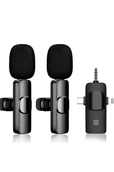 ARMÜZ High Quality Professional 3 in 1 Wireless Portable Lavalier Microphone ...
