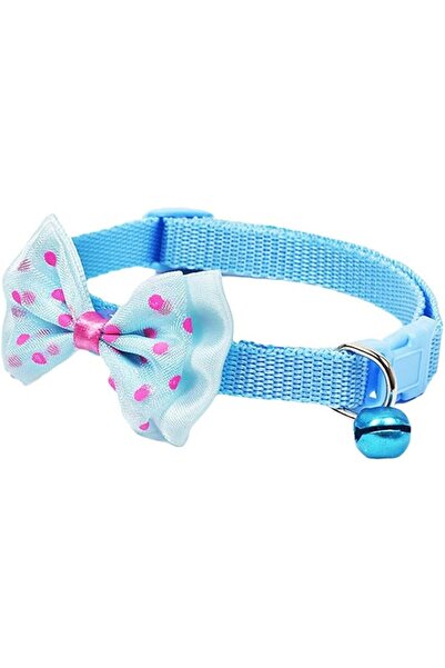 ASKIND Adjustable Pet Collar, Cute Bowknot Necktie, Dog Cat Nylon Bell Kitten...