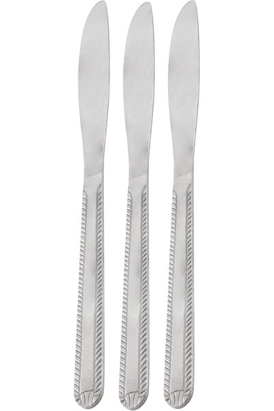 Gibson Home طقم أدوات مائدة من الفولاذ المقاوم للصدأ من تاستين، 3 قطع، باللون...