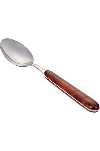 Winsor Stainless Steel Dessert Spoon Walnut Handle, Silver