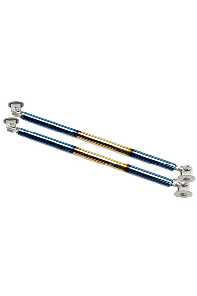 Choice 2pc 20cm bluing 200mm Universal Car Splitter Rods Racing Adjustable St...