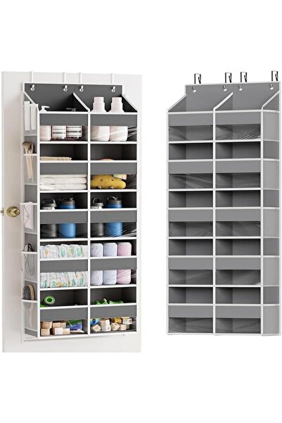 REOCLE Over the Door Organizer,Hanging Storage for Oxford Cloth, Five Layer D...