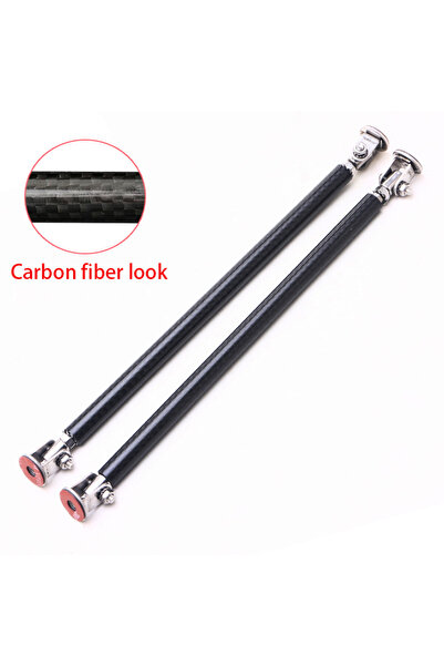 Choice 2pc 20cm carbon 200mm Universal Car Splitter Rods Racing Adjustable St...