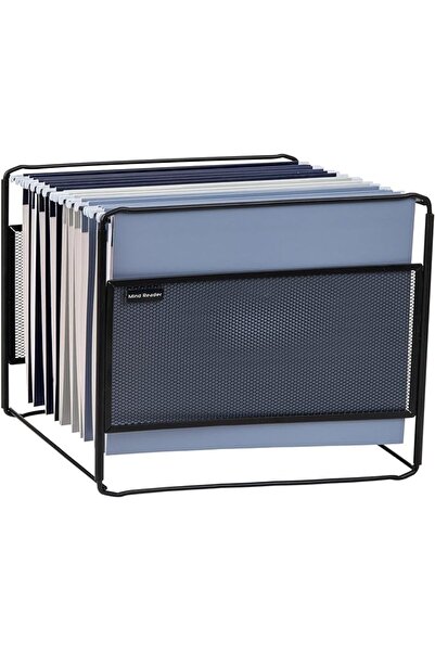Mind Reader BOXFILE-BLK Hanging Metal File Box, Black