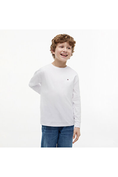 Tommy Hilfiger Essential Çocuk Beyaz T-Shirt