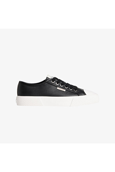 Calvin Klein Kadın Vulc Laceup Deri Sneaker