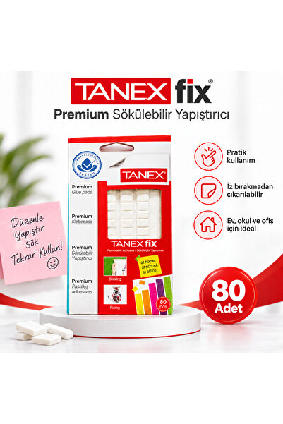 Tanex FIX YAPIŞTIRICI BEYAZ RENK 50.GR
