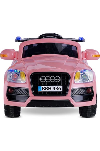 BabyHope 436 KUMANDALI 12V AKÜLÜ ARABA PASTEL PEMBE
