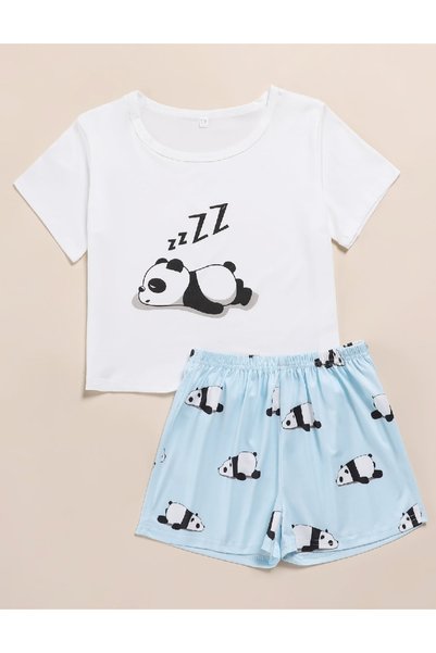 Evendi Pajamas, White/Blue