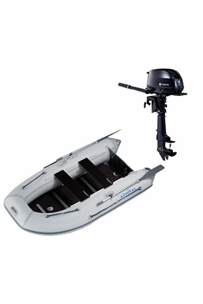 Admiral 270cm Katlanır Ahşap Tabanlı Bot + Tohatsu MFS6 DS Deniz Motoru