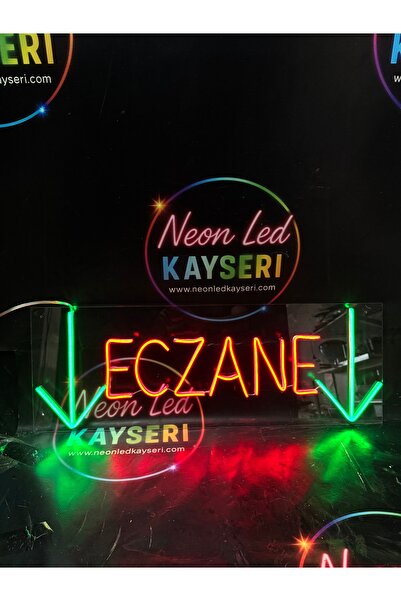 NEON LED KAYSERİ Eçzane aşşa ok işaretli Neon led