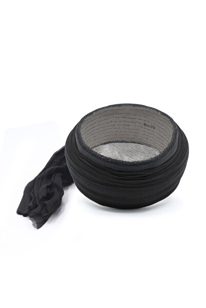 SARIKHANE YÜKSEK TEKNOLOJİ MAKİNE SARIMI Mesh Sarık – Black Fabric – Black Sk...