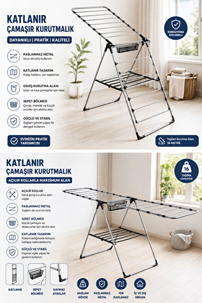 ATE GRUP LÜX ÇAMAŞIR KURUTMA ASKILI