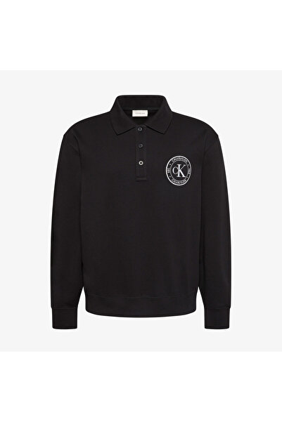 Calvin Klein LS 350TERRY EU GRAPHIC POLO SWEA