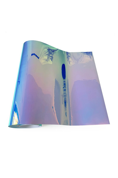 Choice 50cmx135cm Blue 135cm Car Wrap Air Free Bubble Holographic Rainbow Sti...