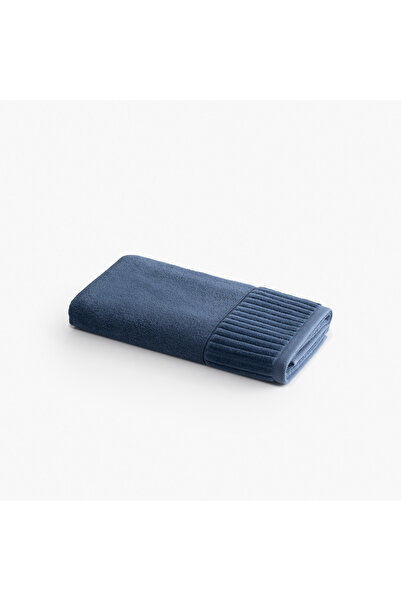 Green Black Serena Face Towel 100% Cotton Navy Blue 50X90 cm